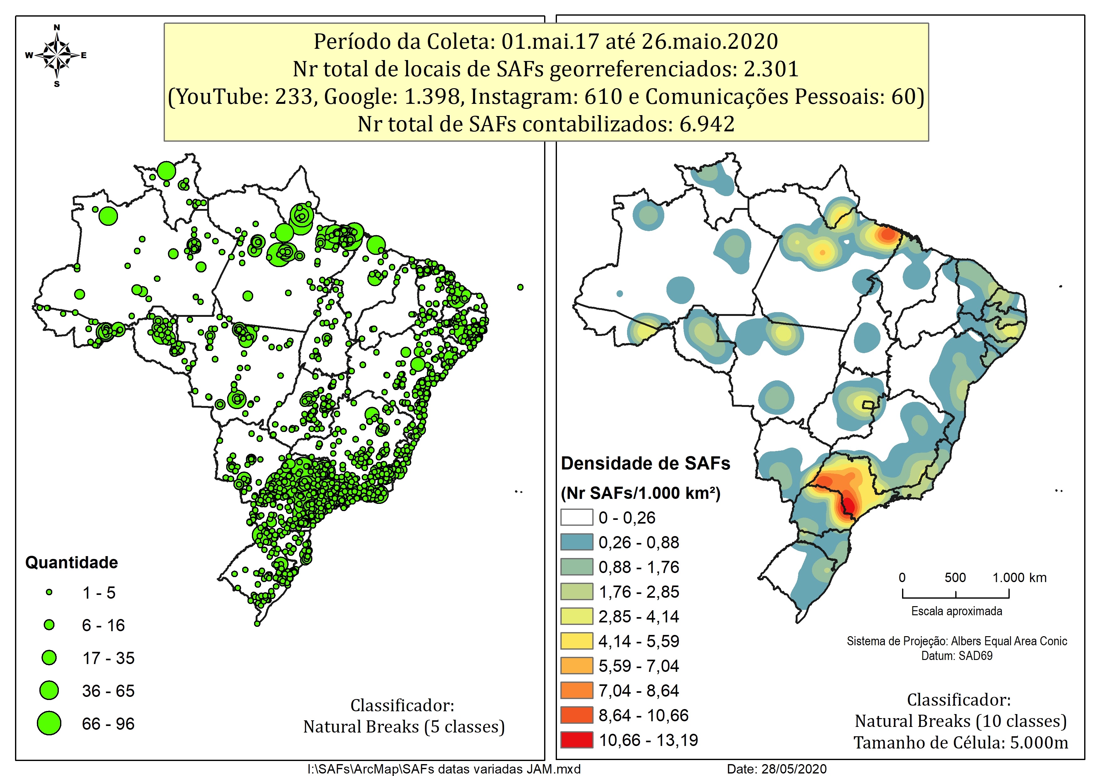Imagem de celular com páginas internas do projeto com o perfil do Cage